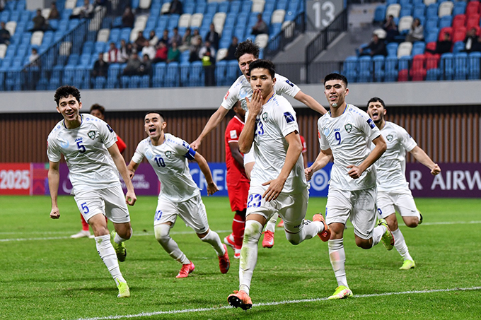 Niềm vui chiến thắng của U20 Uzbekistan