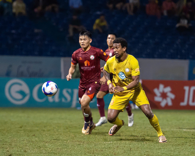 Bình Định đã giành được 1 điểm tại Thanh Hoá. Ảnh: CTV